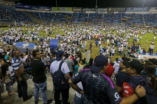 Stampede at football stadium leaves 12 dead and over 500 injured amid horrific crush