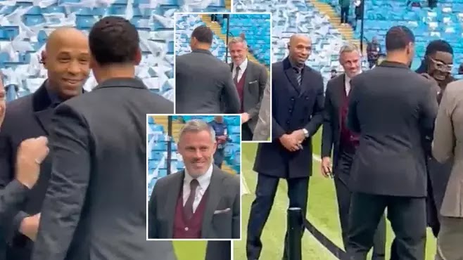VIDEO: Jamie Carragher and Rio Ferdinand come face-to-face for the first time since ‘clown’ argument