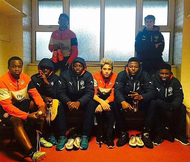 Brooklyn Beckham goes mad for Man Utd goal alongside David despite being 'Arsenal fan'