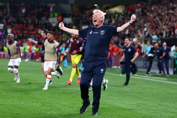 Declan Rice labels David Moyes as West Ham's 'best ever manager' after Europe win