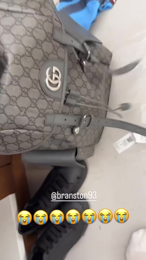 Grealish shouts as kit man 'slip and slides' into his Gucci bag