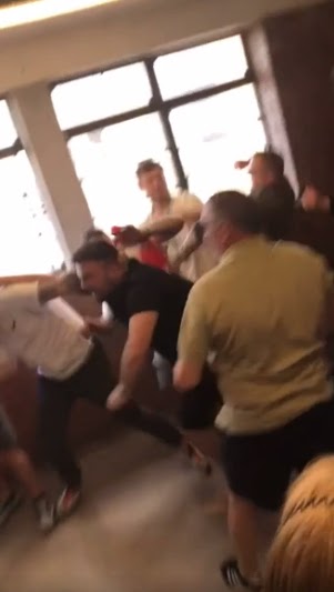 Manchester United and Man City fans filmed fighting at Wembley after FA Cup final