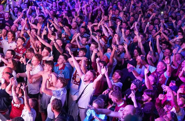 West Ham fans and players go berserk partying into the night after historic win